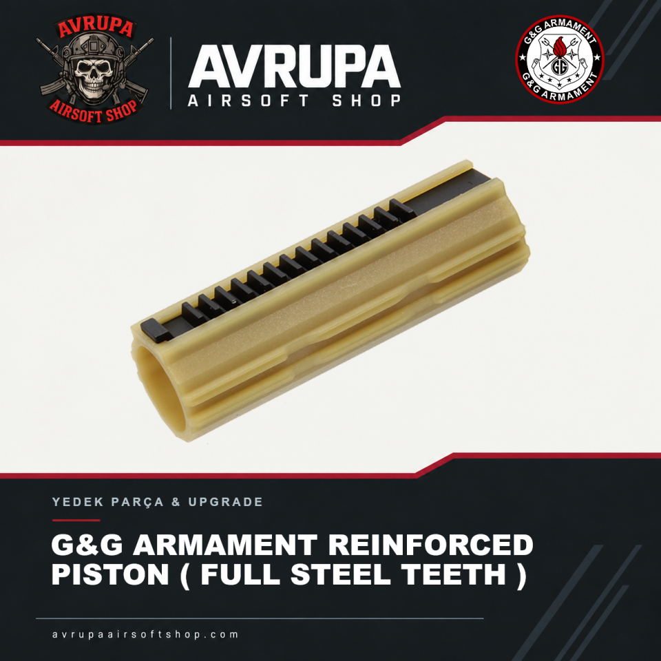 G&G ARMAMENT REINFORCED PISTON ( FULL STEEL TEETH )
