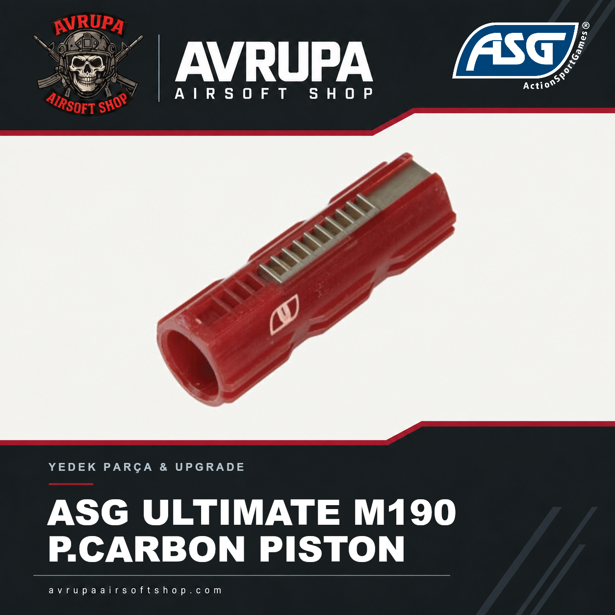 ASG ULTIMATE M190 P.CARBON PISTON