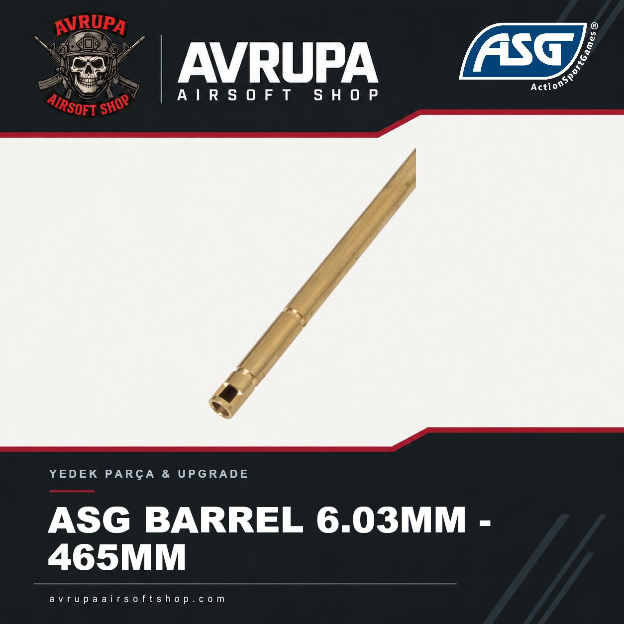 ASG BARREL 6.03MM - 465MM