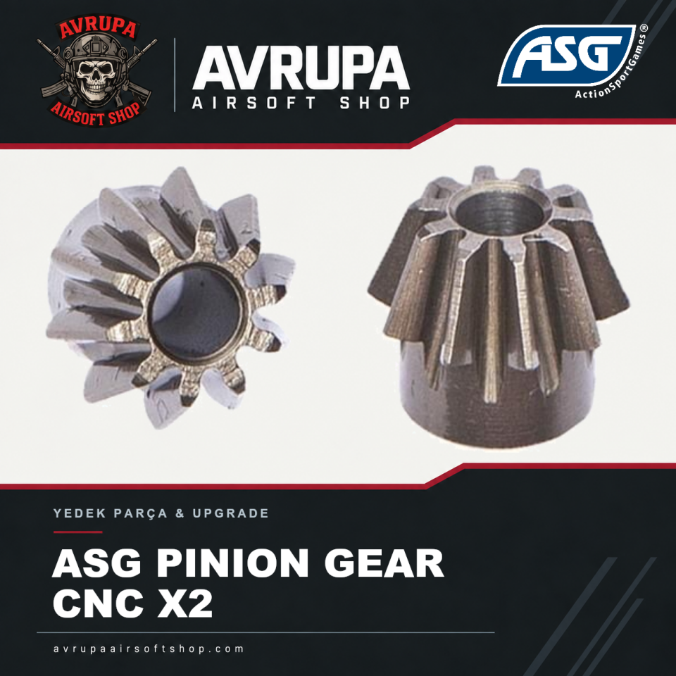 ASG PINION GEAR CNC X2