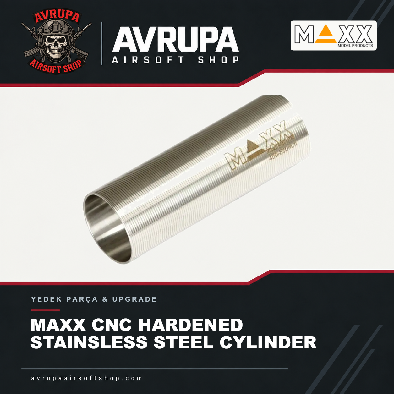 MAXX CNC HARDENED STAINSLESS STEEL CYLINDER