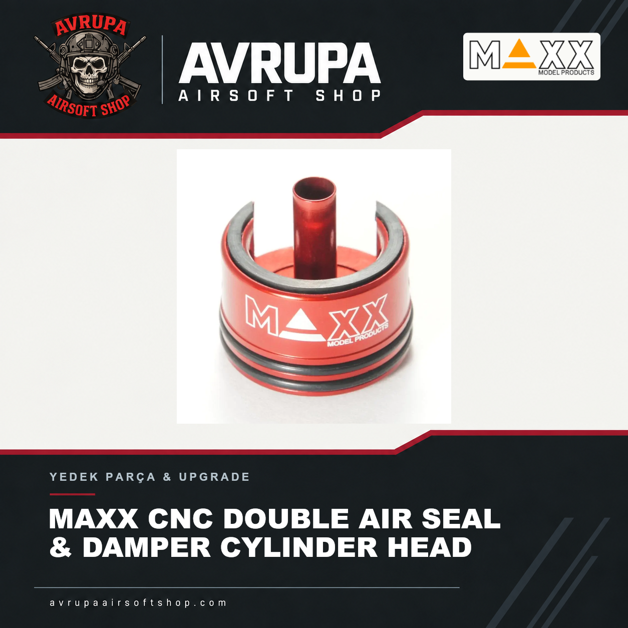 MAXX CNC DOUBLE AIR SEAL & DAMPER CYLINDER HEAD