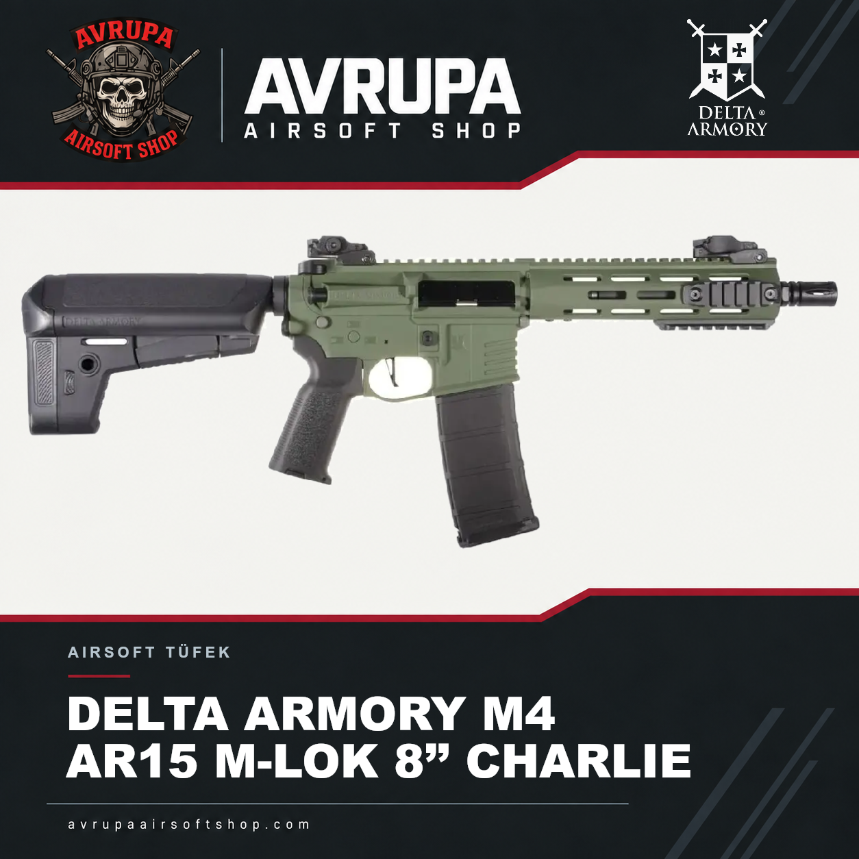 DELTA ARMORY M4 AR15 M-LOK 8’’ CHARLIE