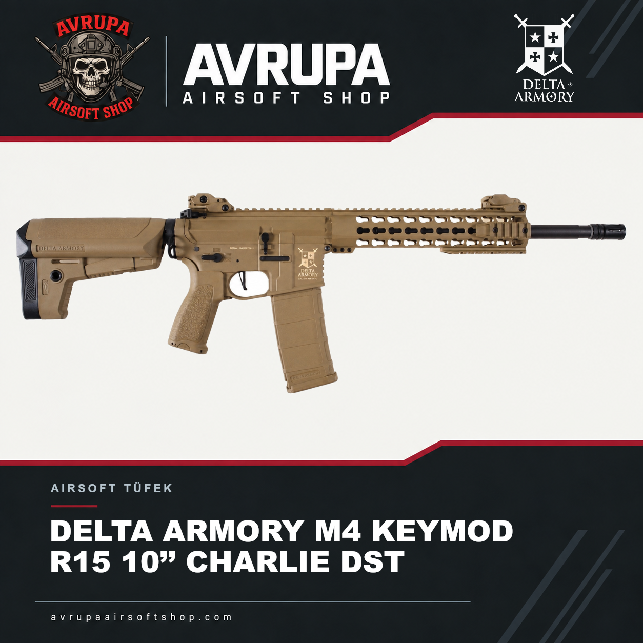 DELTA ARMORY M4 KEYMOD R15 10’’ CHARLIE DST