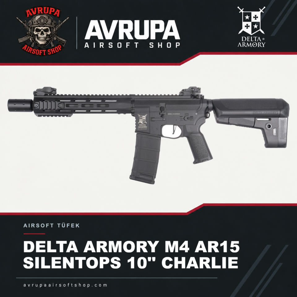 DELTA ARMORY M4 AR15 SILENTOPS 10'' CHARLIE