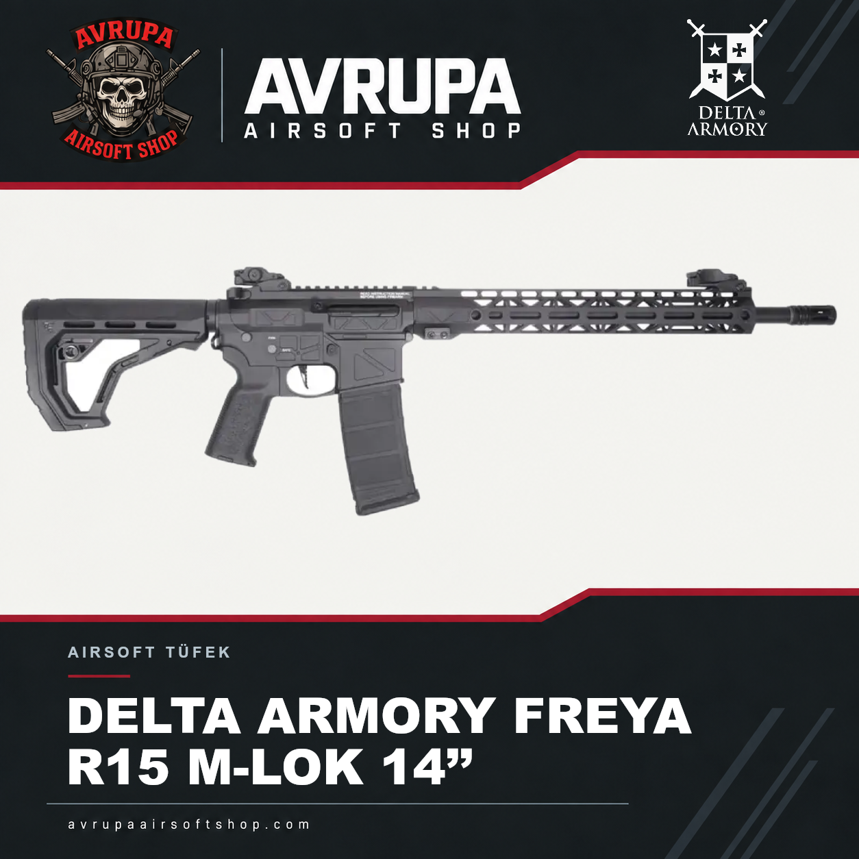 DELTA ARMORY FREYA R15 M-LOK 14’’