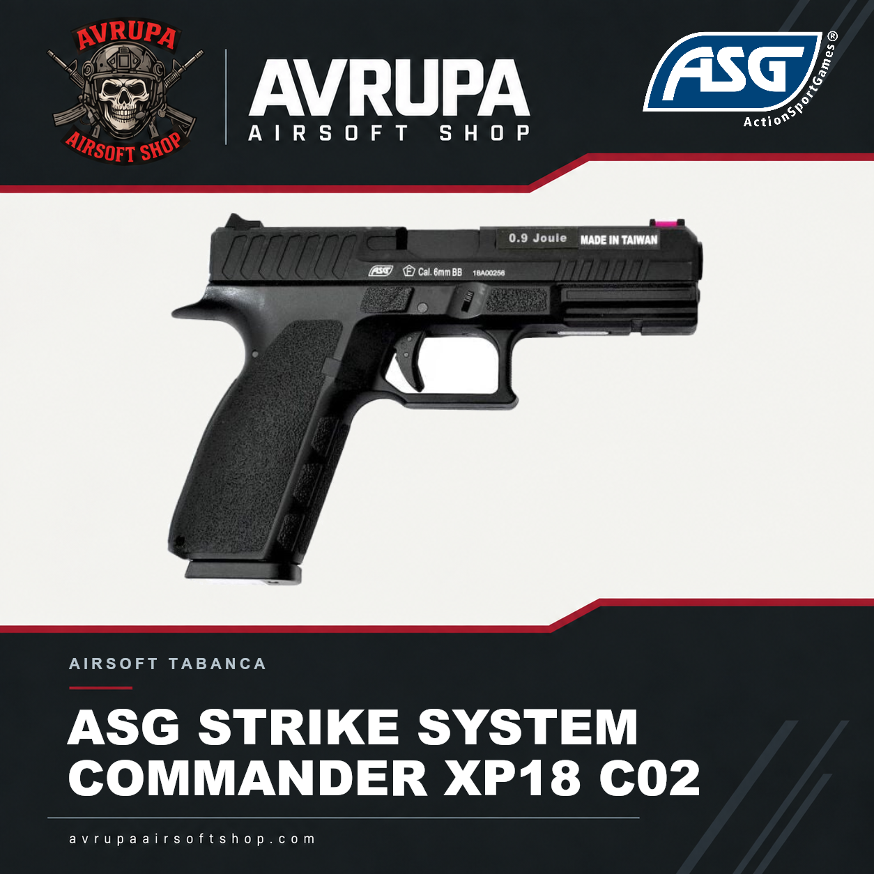 ASG STRIKE SYSTEM COMMANDER XP18 C02