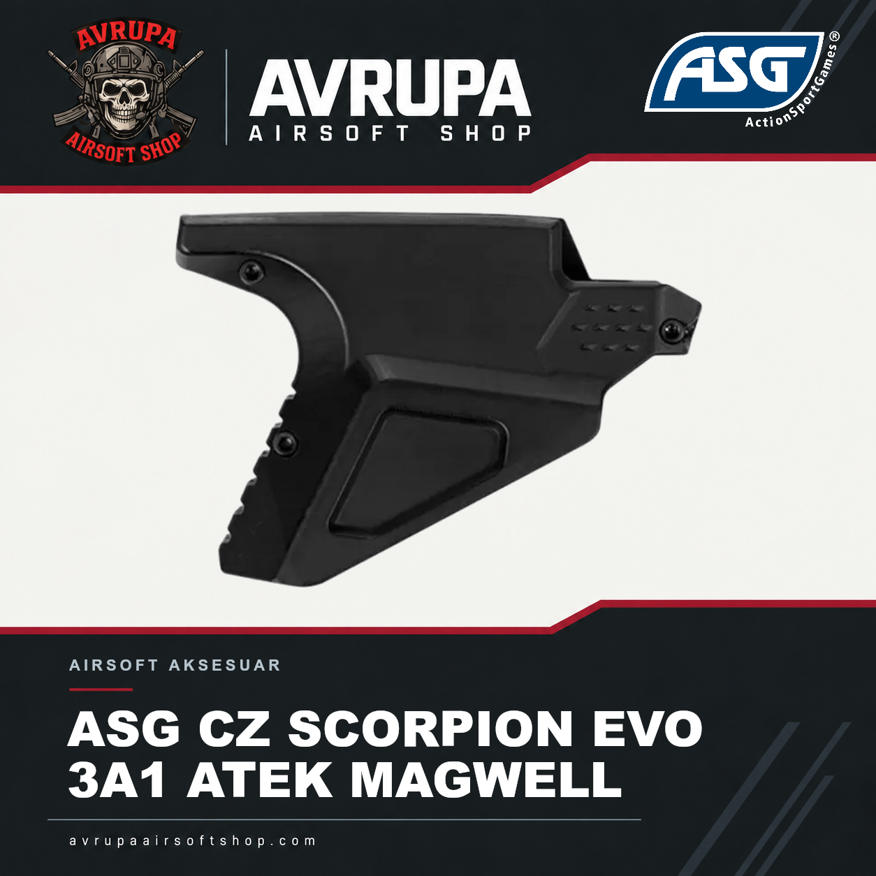 ASG CZ SCORPION EVO 3A1 ATEK MAGWELL