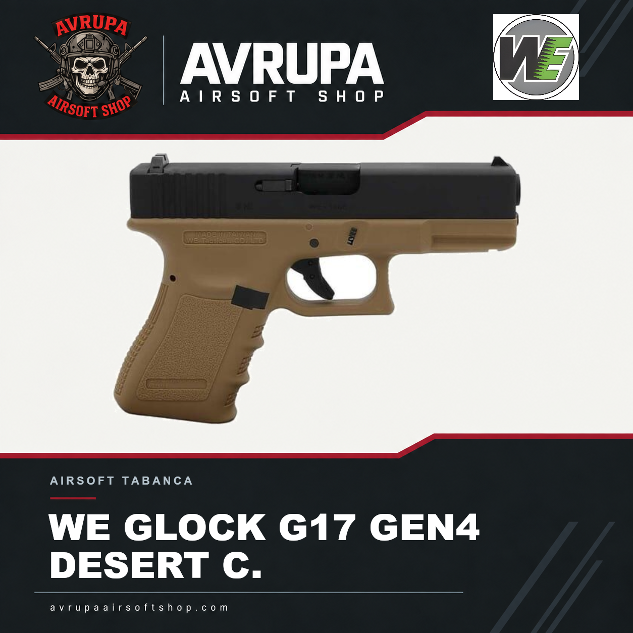 WE GLOCK G17 GEN4 DESERT C.