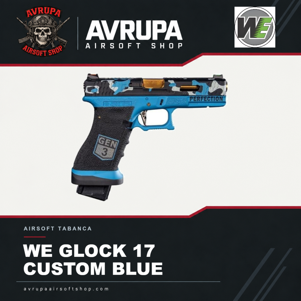 WE GLOCK 17 CUSTOM BLUE