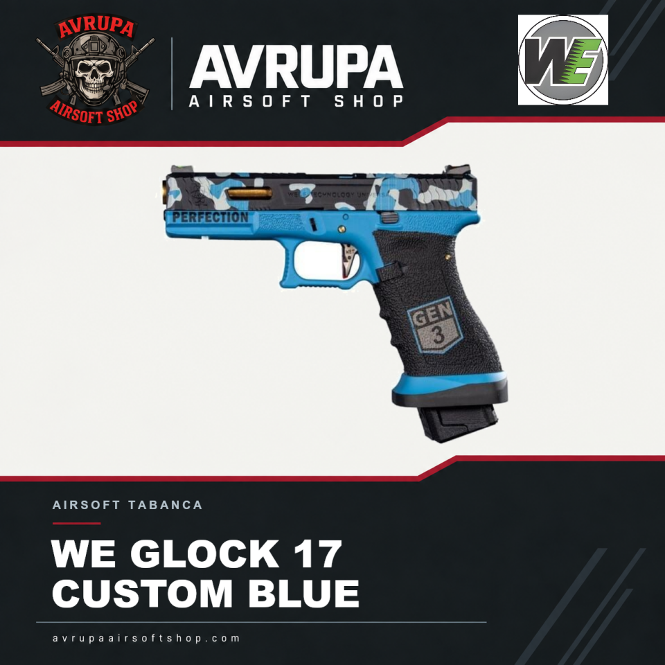 WE GLOCK 17 CUSTOM BLUE