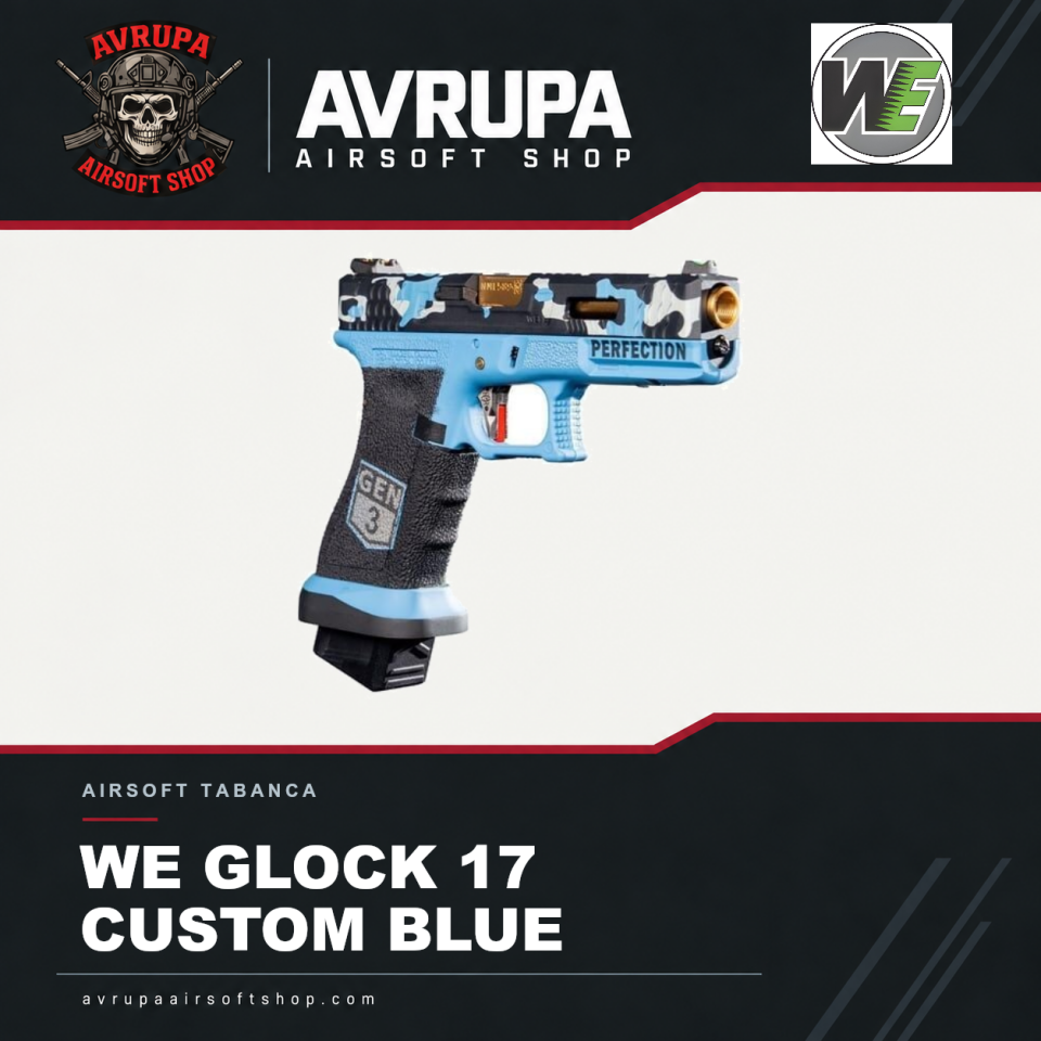 WE GLOCK 17 CUSTOM BLUE