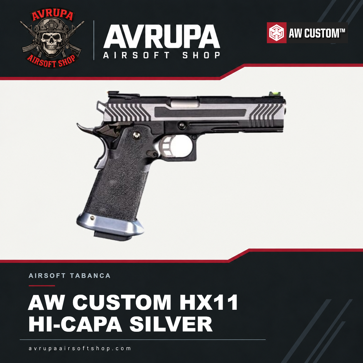 AW CUSTOM HX11 HI-CAPA SILVER