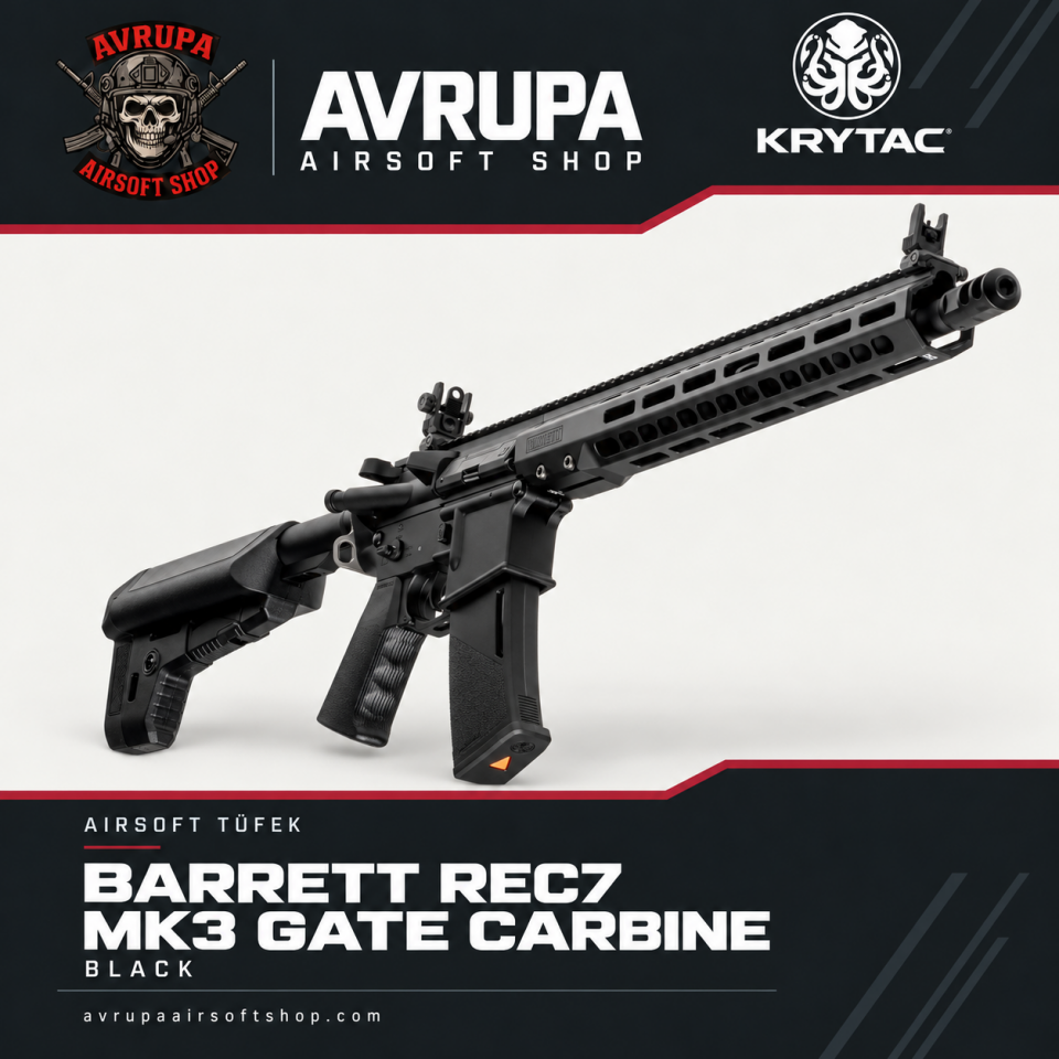 KRYTAC BARRETT REC7 MK3 GATE CARBINE BLACK