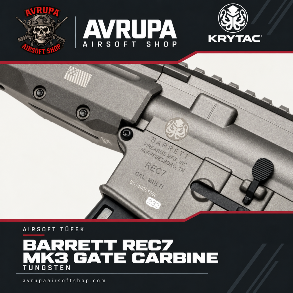 KRYTAC BARRETT REC7 MK3 GATE CARBINE TUNGSTEN