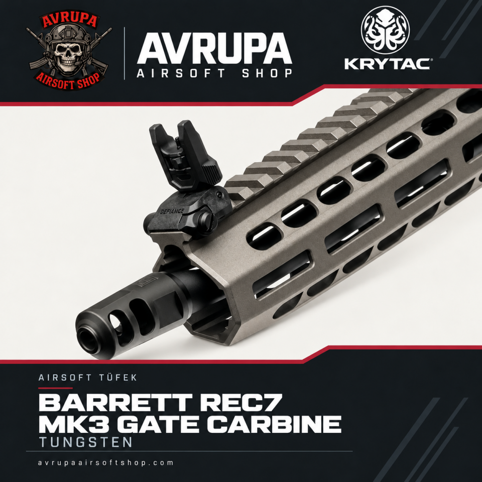 KRYTAC BARRETT REC7 MK3 GATE CARBINE TUNGSTEN