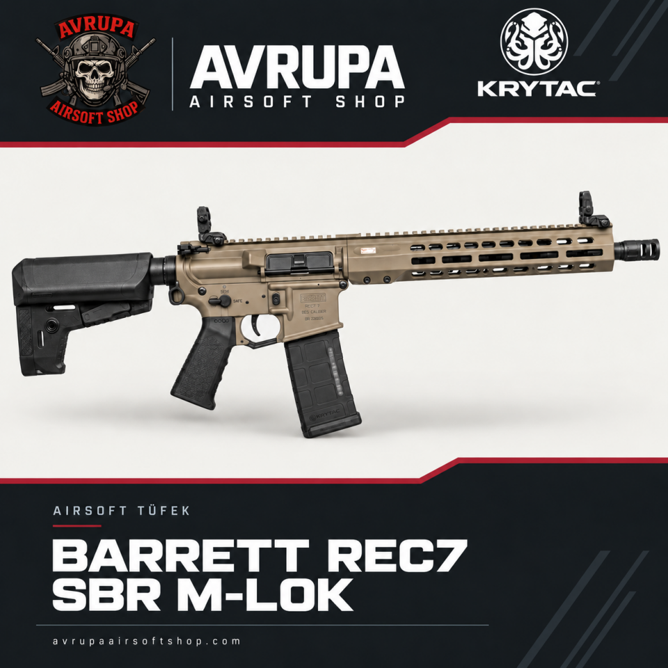 KRYTAC BARRETT REC7 SBR M-LOK