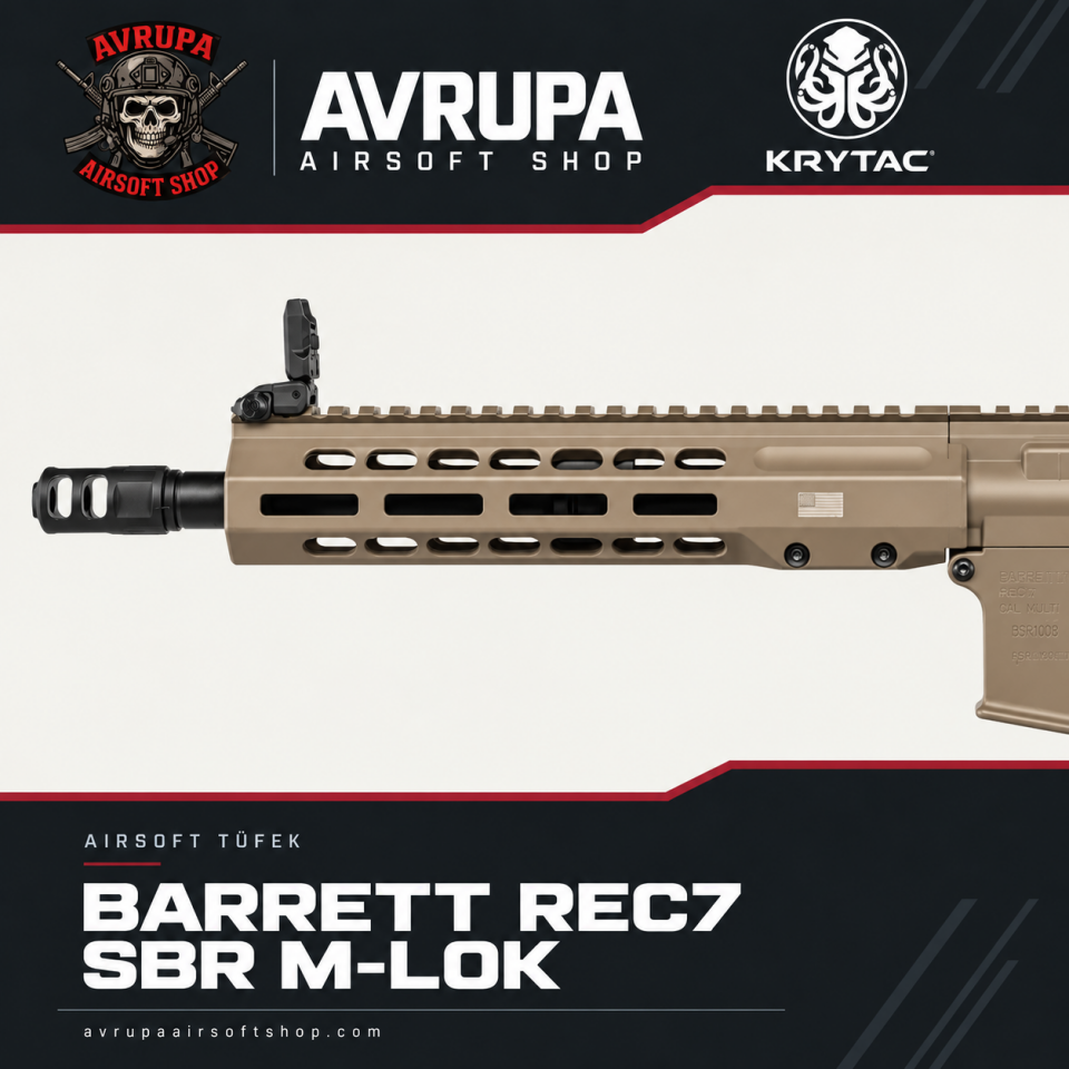 KRYTAC BARRETT REC7 SBR M-LOK