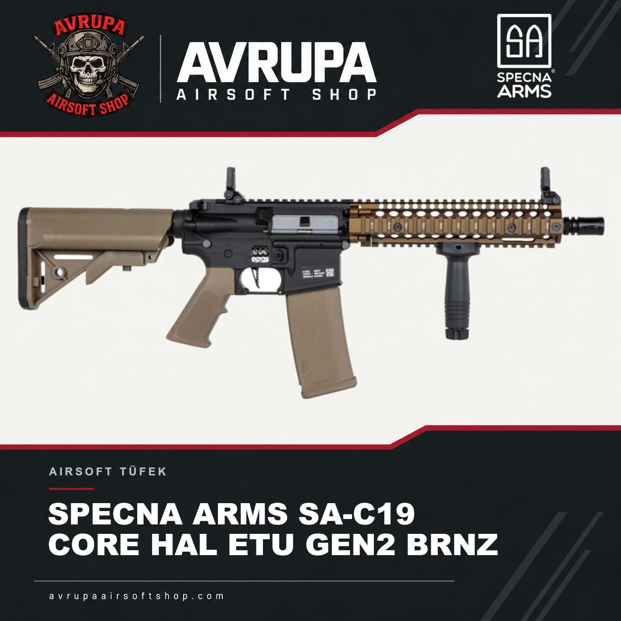 SPECNA ARMS SA-C19 CORE HAL ETU GEN2 BRNZ