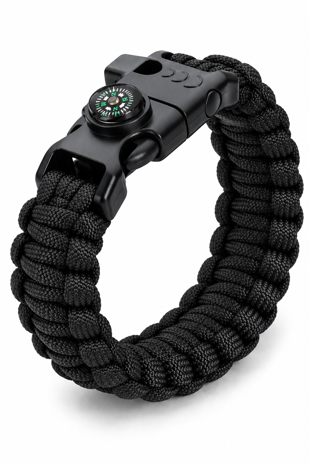 PARACORD SURVIVAL BRACELET BLACK