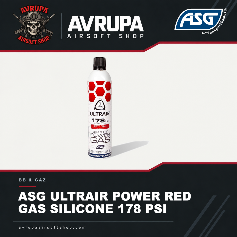 ASG ULTRAIR POWER RED GAS SILICONE 178 PSI