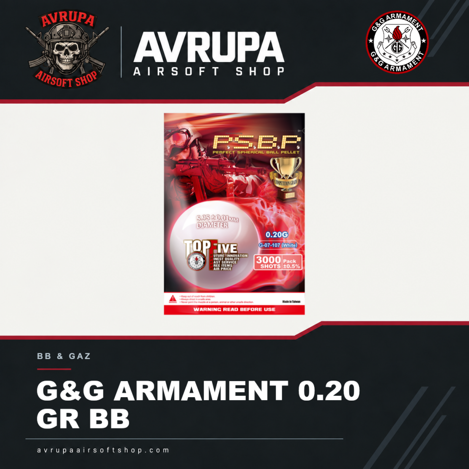 G&G ARMAMENT 0.20 GR BB