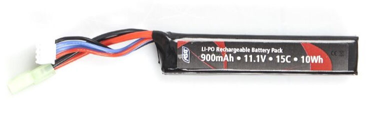ASG 11.1V 3S 900mAh 15C STOCK TUBE STICK