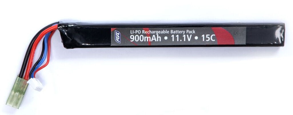 ASG 11.1V 3S 900mAh 15C STICK BATTERY