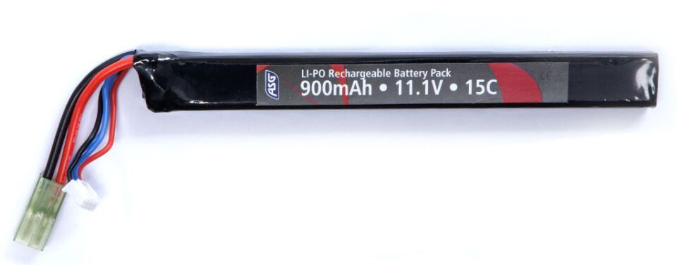 ASG 11.1V 3S 900mAh 15C STICK BATTERY