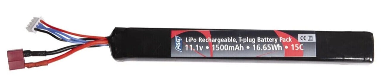 ASG 11.1V 1500mAh SINGLE STICK