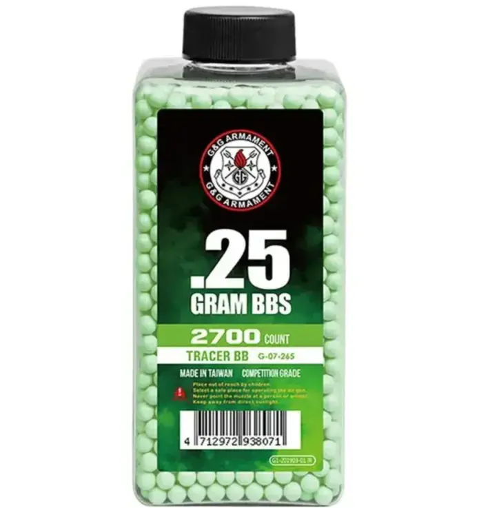 G&G ARMAMENT 0.25 GR TRACER BB